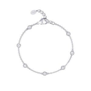 BRACCIALE MABINA IN ARGENTO E ZIRCONI